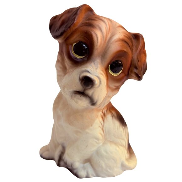Kawaii Big Eye Puppy Figurine Ceramic Terrier Dog VTG 1970s Homco Collectible - Picture 12 of 12